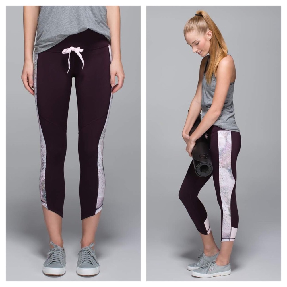 Lululemon retreat 7/8 Pant Black Cherry